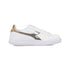 Sneakers bianche da donna con logo glitterato laterale Diadora Step P, Brand, SKU s314000163, Immagine 0